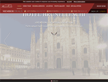 Tablet Screenshot of hotelbrunelleschi.net